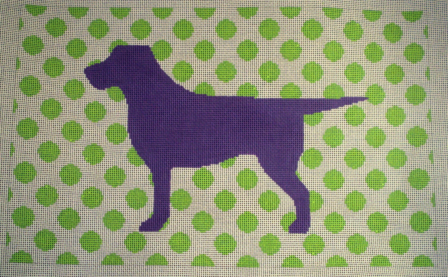 Susan Battle Needlepoint Mod Labrador Canvas