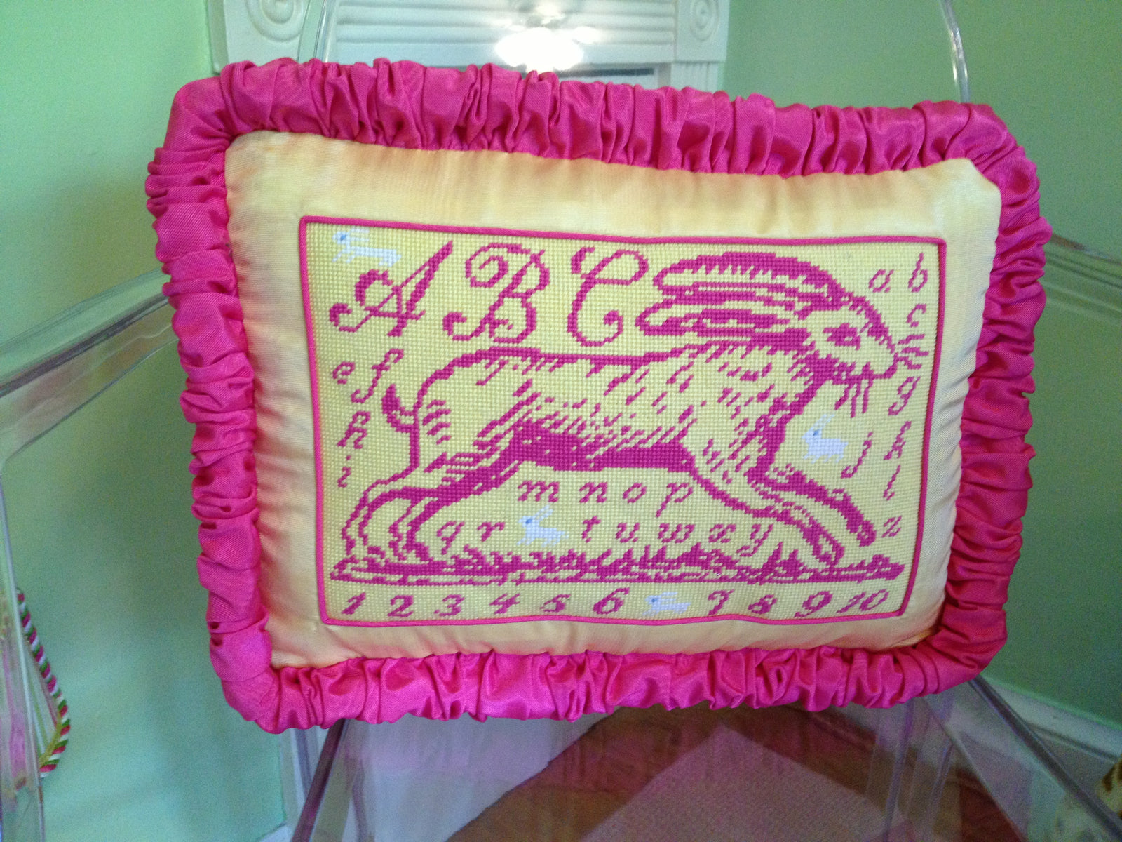 Birds of a Feather Toile Rabbit