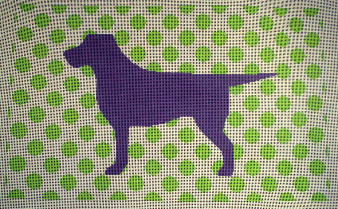Susan Battle Needlepoint Mod Labrador Canvas