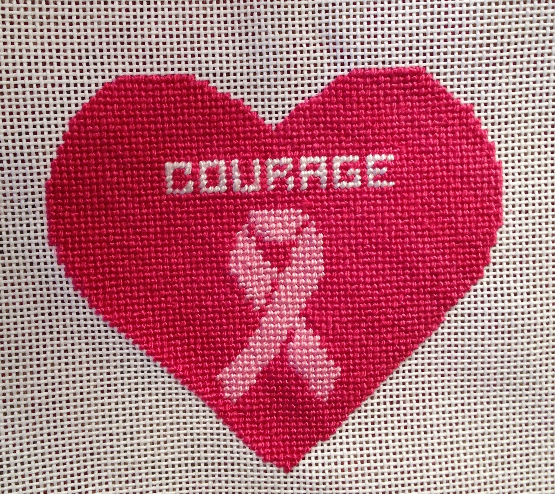 Susan Battle Needlepoint "Courage" ornament