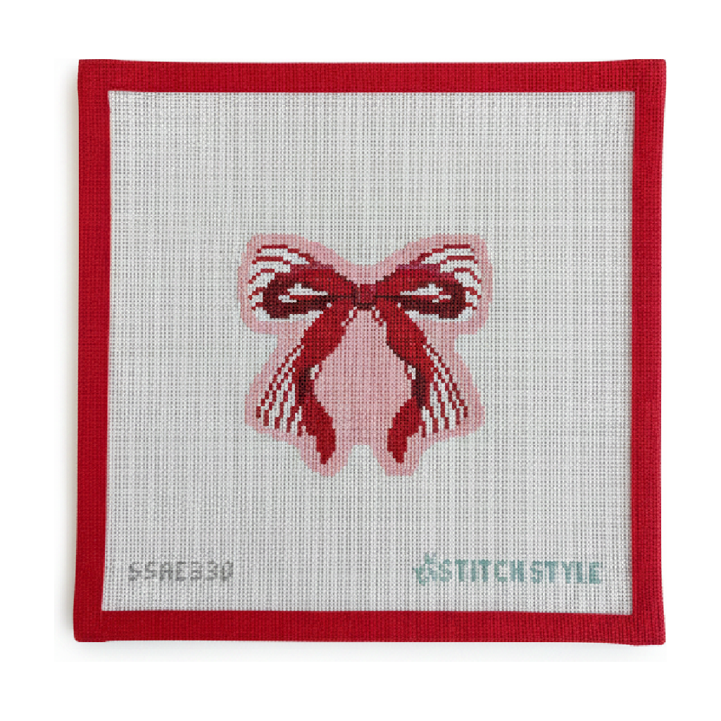 Pink and Red Double Bow