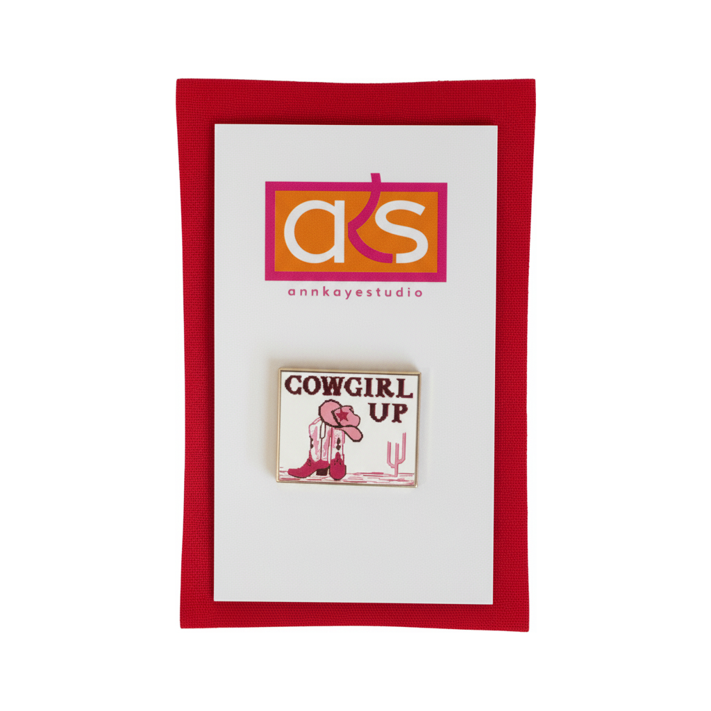 Cowgirl Up Needle Minder Magnet