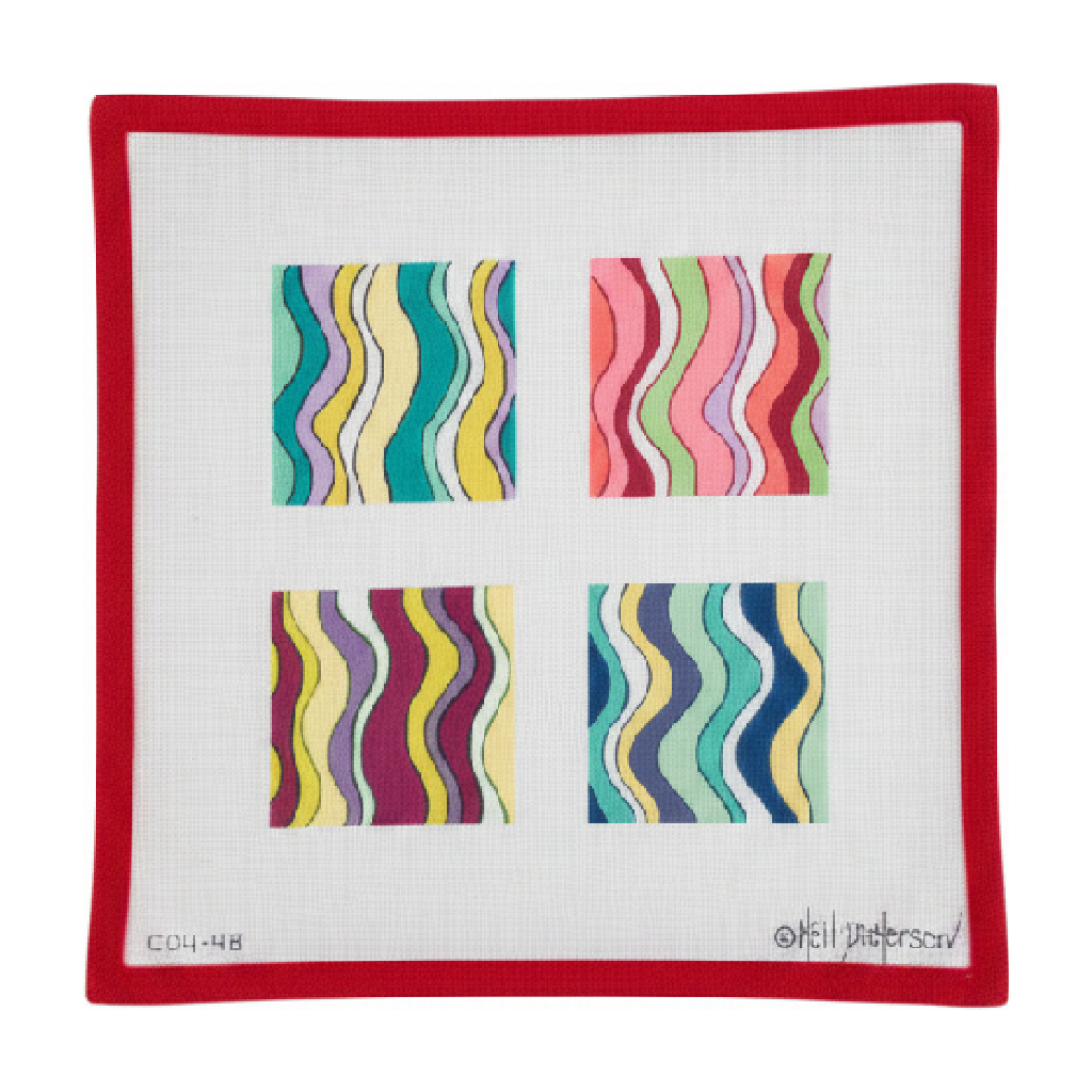 Pucci Inspired Waves Coasters