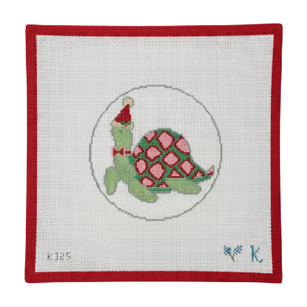 Turtle with Santa Hat