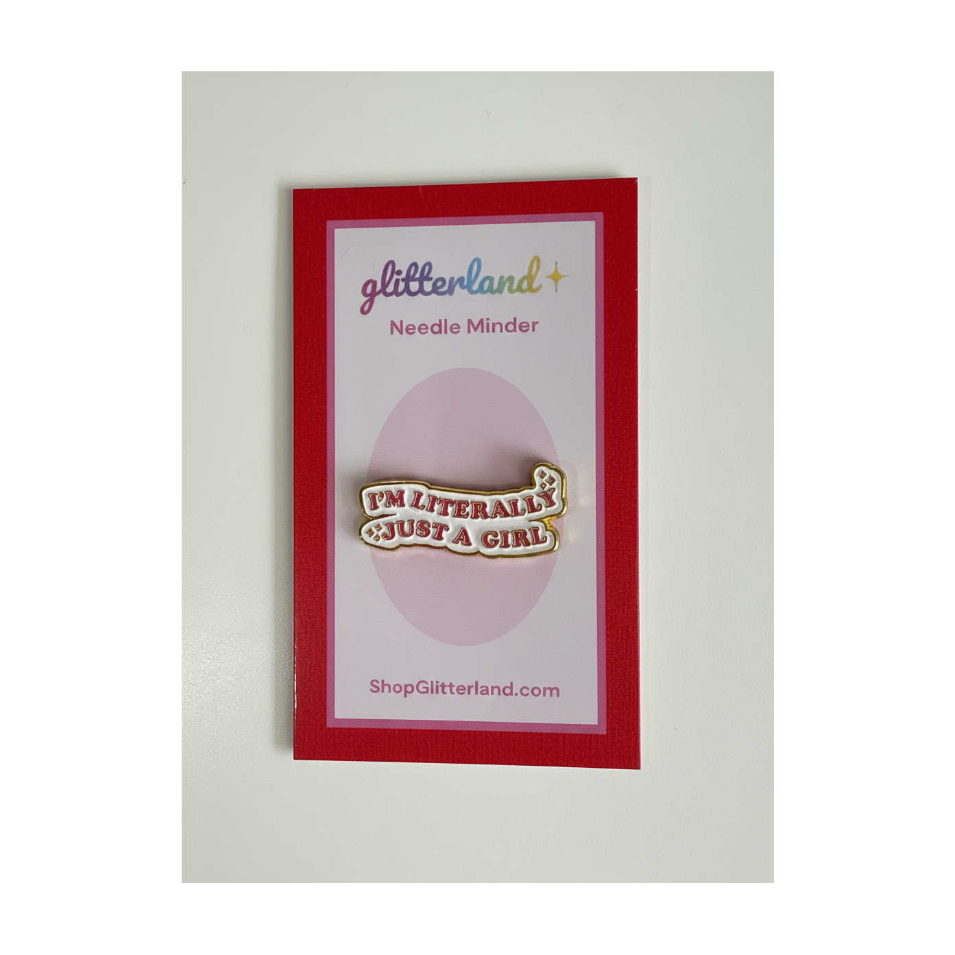 Literally Just a Girl Needle Minder Magnet