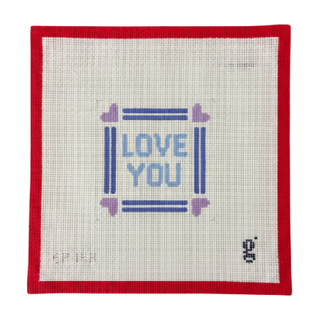 Love You Square Mini Sign