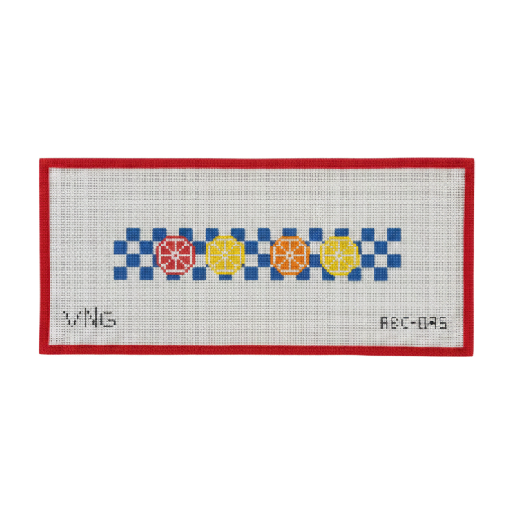 Citrus on Checks Key Fob