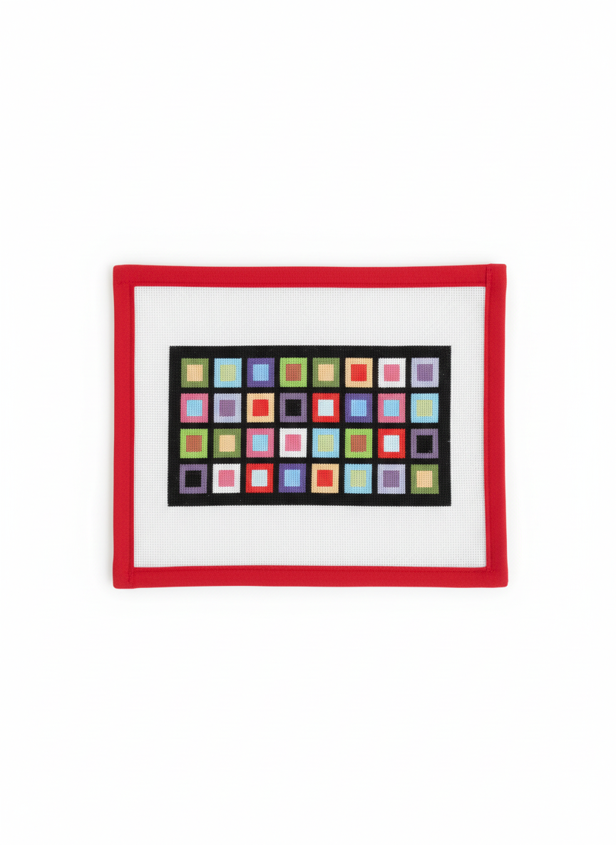 Colorful Squares on Black