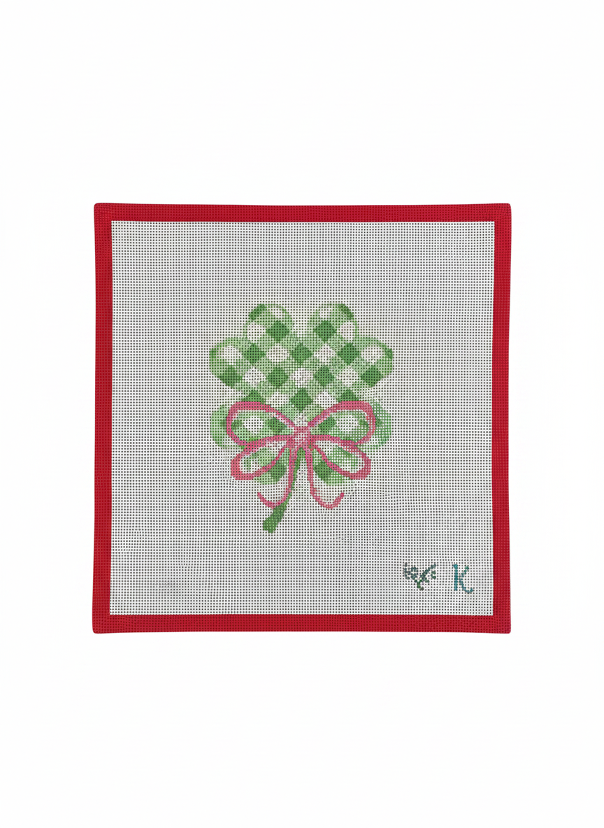 Shamrock with Pink Bow
