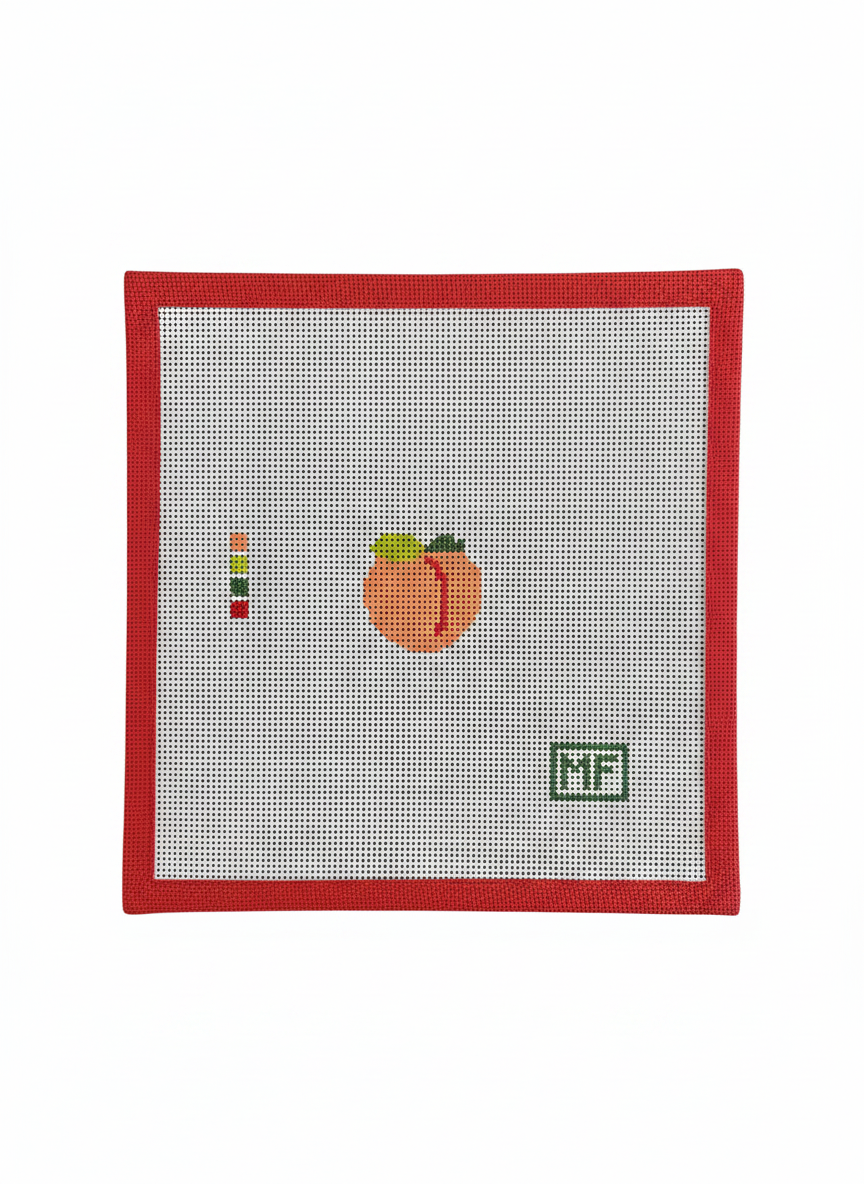 Peach Mini Bag Charm