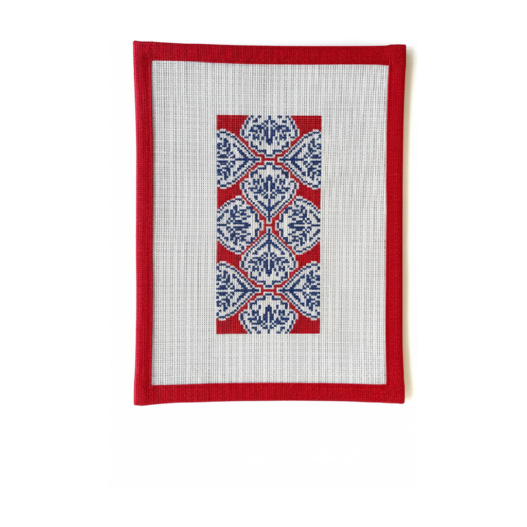 Medallion Red Eyeglass Case