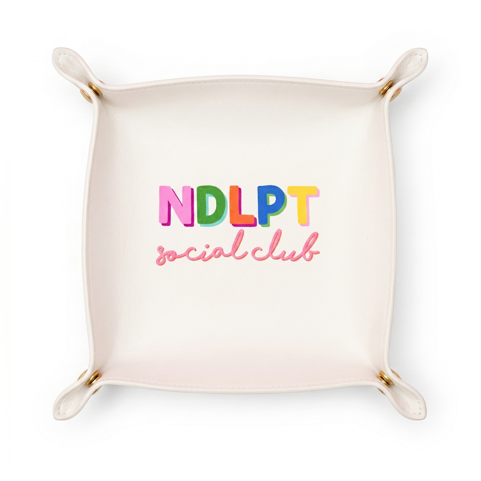 "Needlepoint Social Club" Trinket/Valet Tray