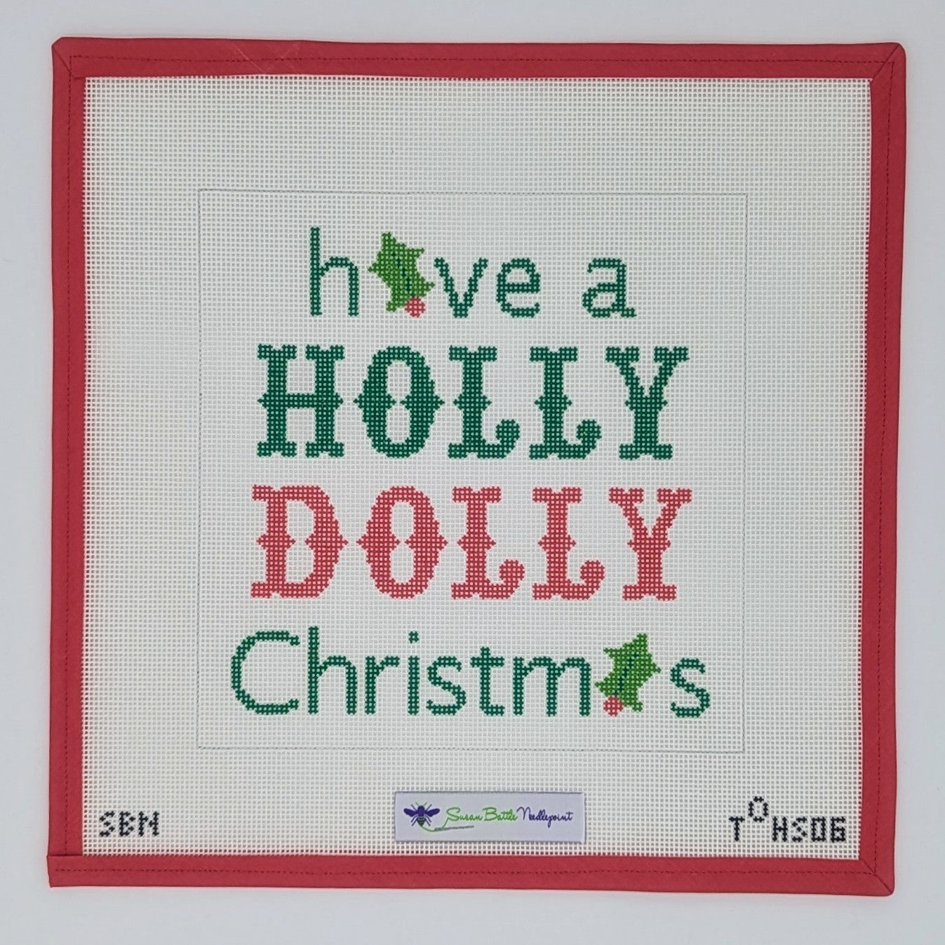 Holly Dolly Christmas pillow