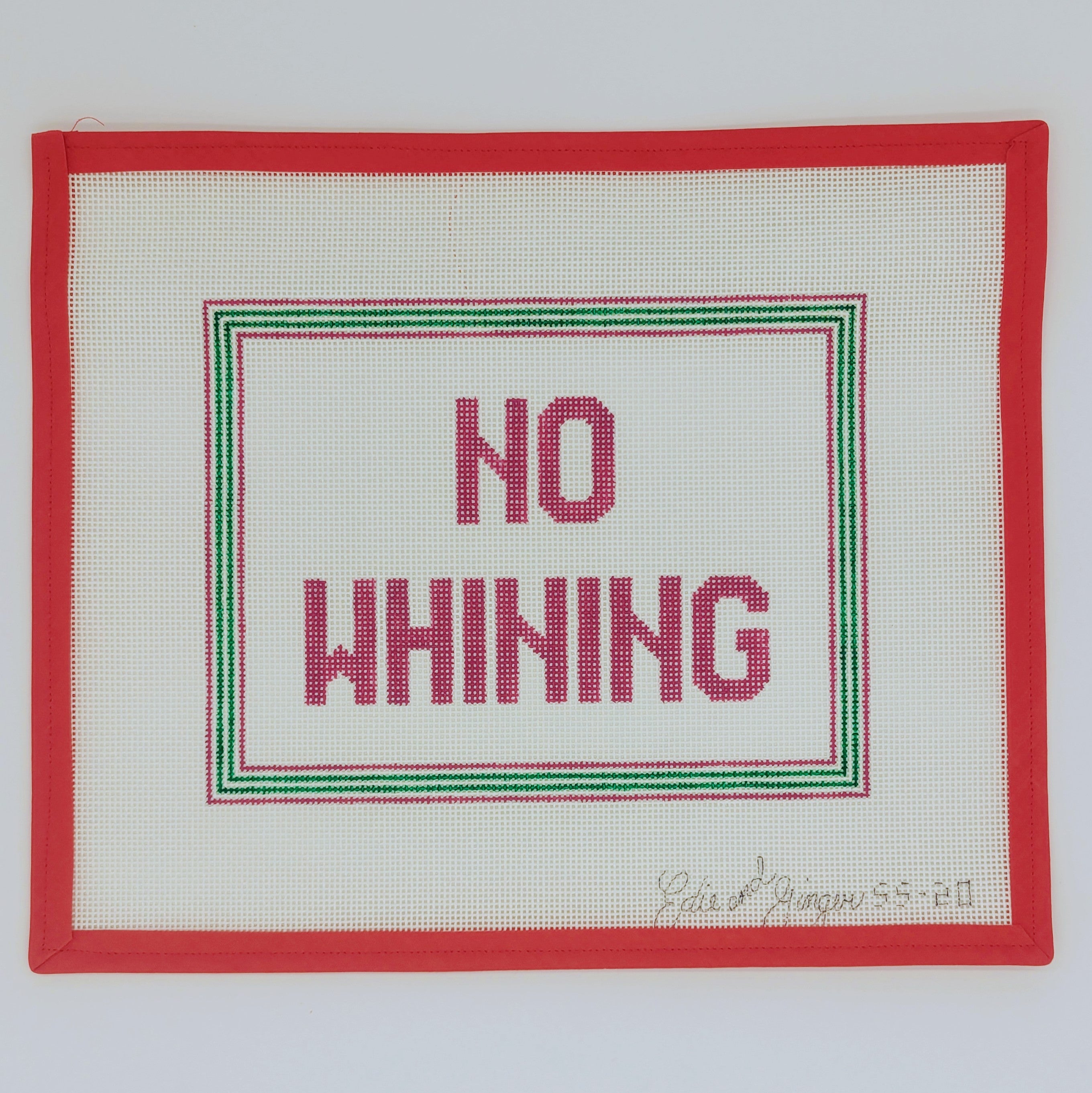 No Whining