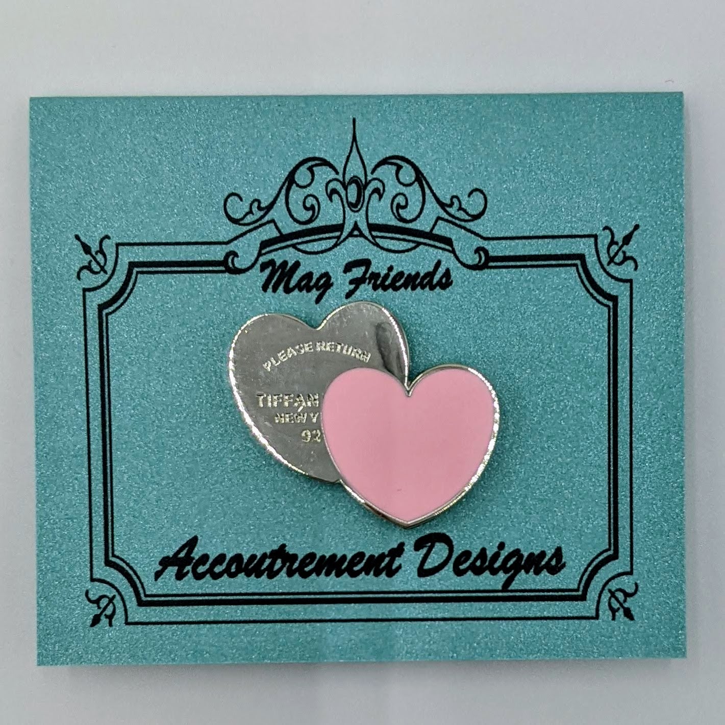 Tiffany Pink Heart Needle Minder Magnet