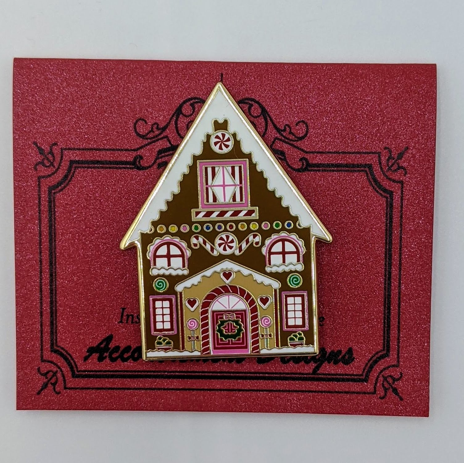 Gingerbread House Needle Minder Magnet