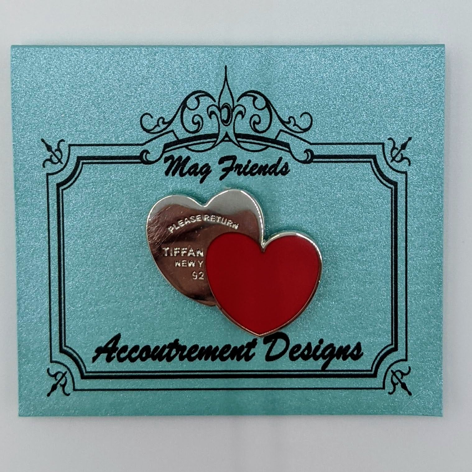 Tiffany Red Heart Needle Minder Magnet