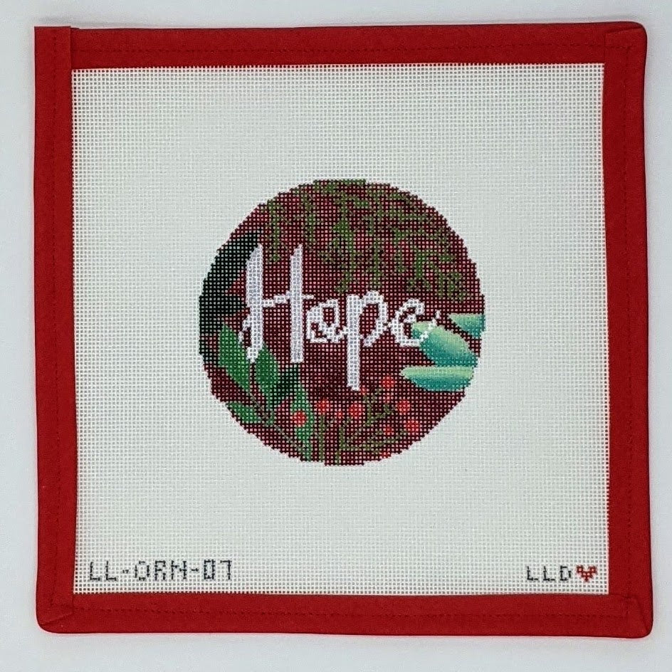 Botanical Hope Ornament (Red)