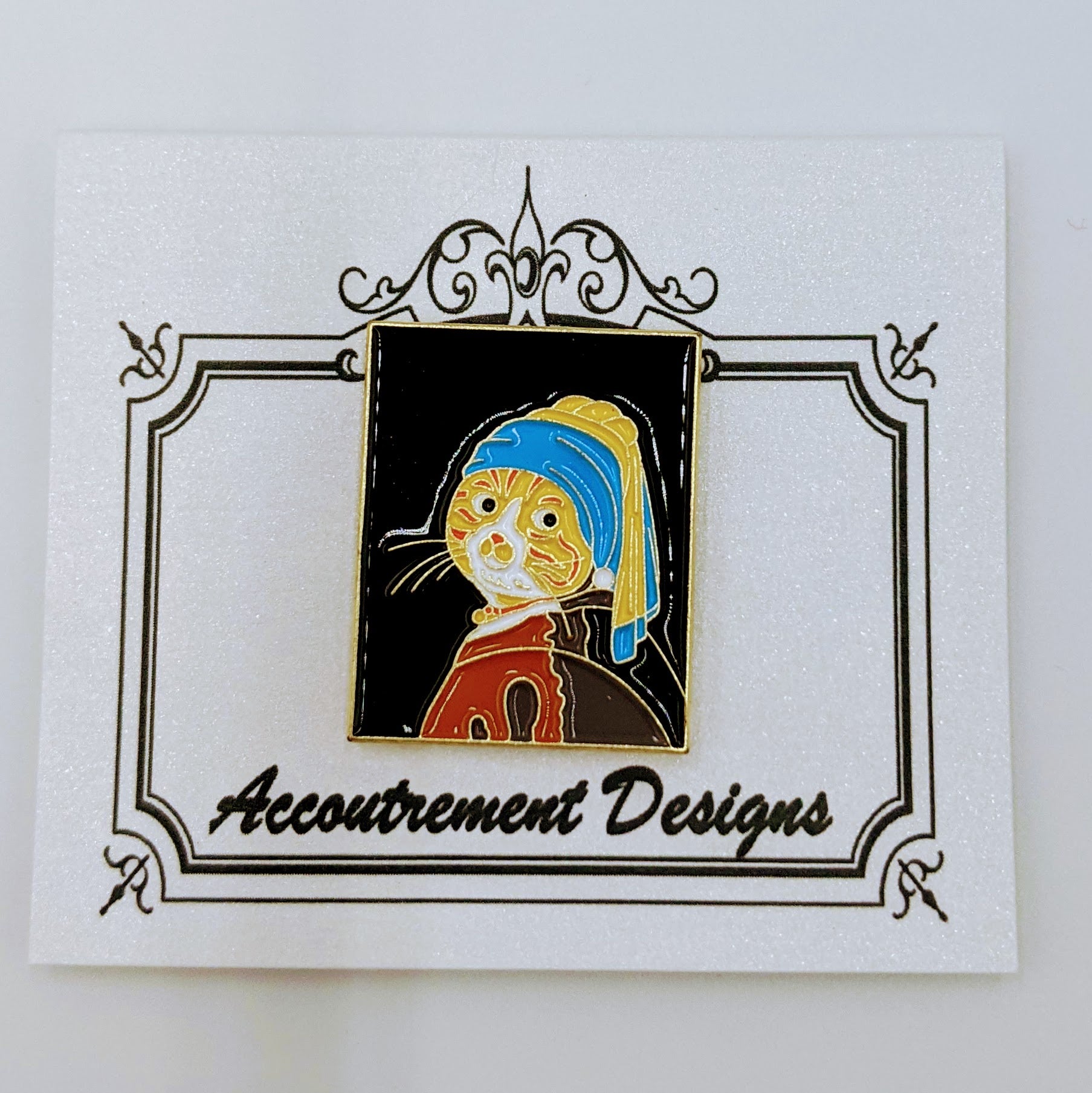 Girl with the Purrl Earring Needle Minder Magnet