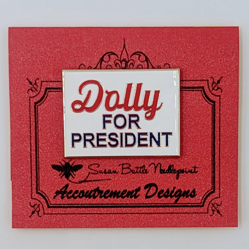 Dolly For President Needle Minder Magnet