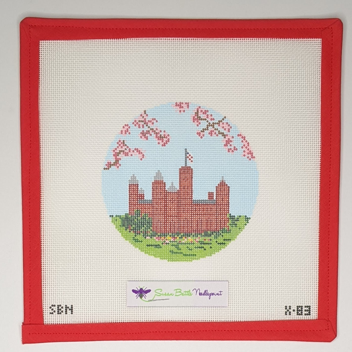 Smithsonian Castle w. Cherry Blossoms