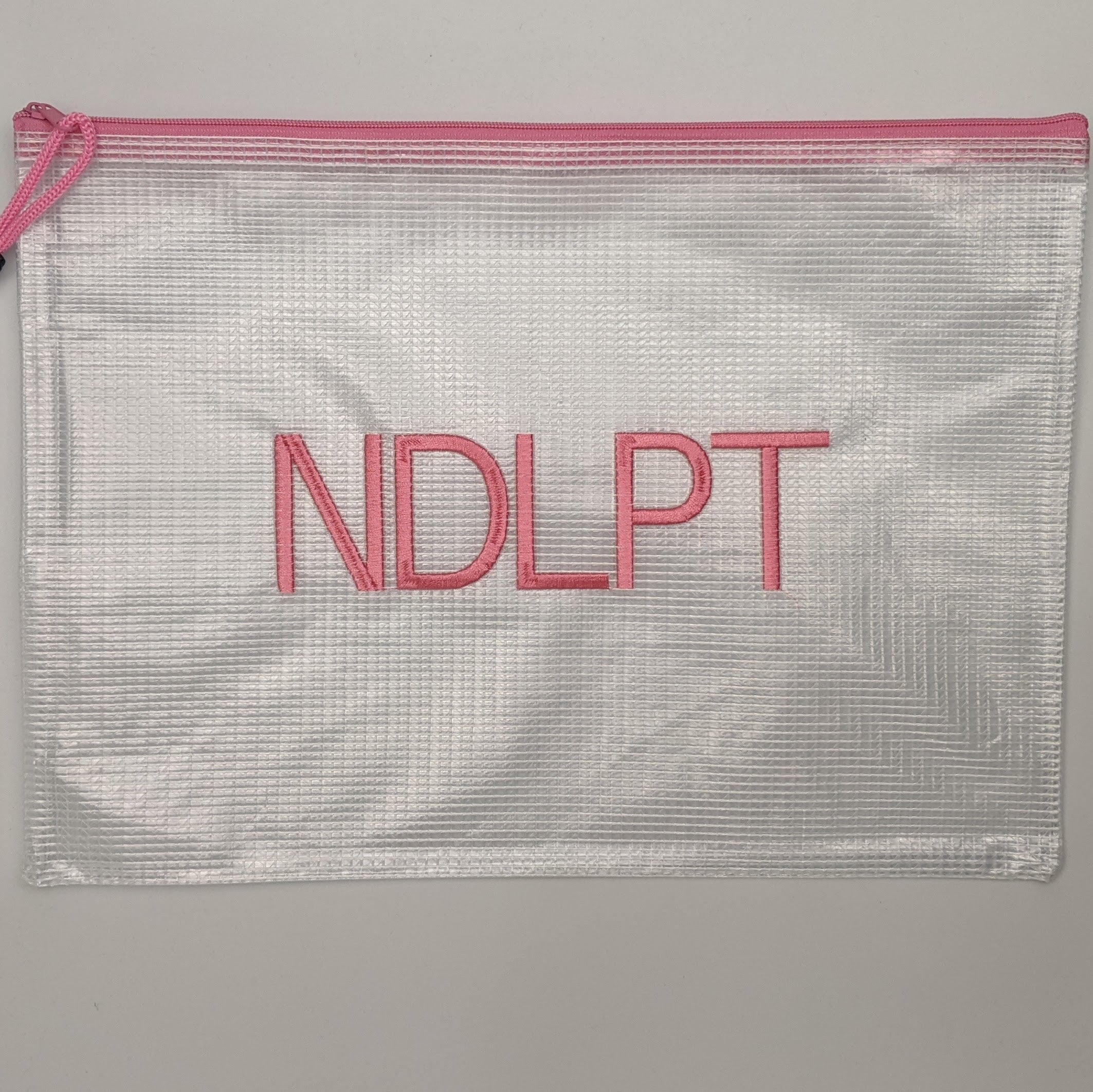 NDLPT Embroidered Project Bag (Pink)
