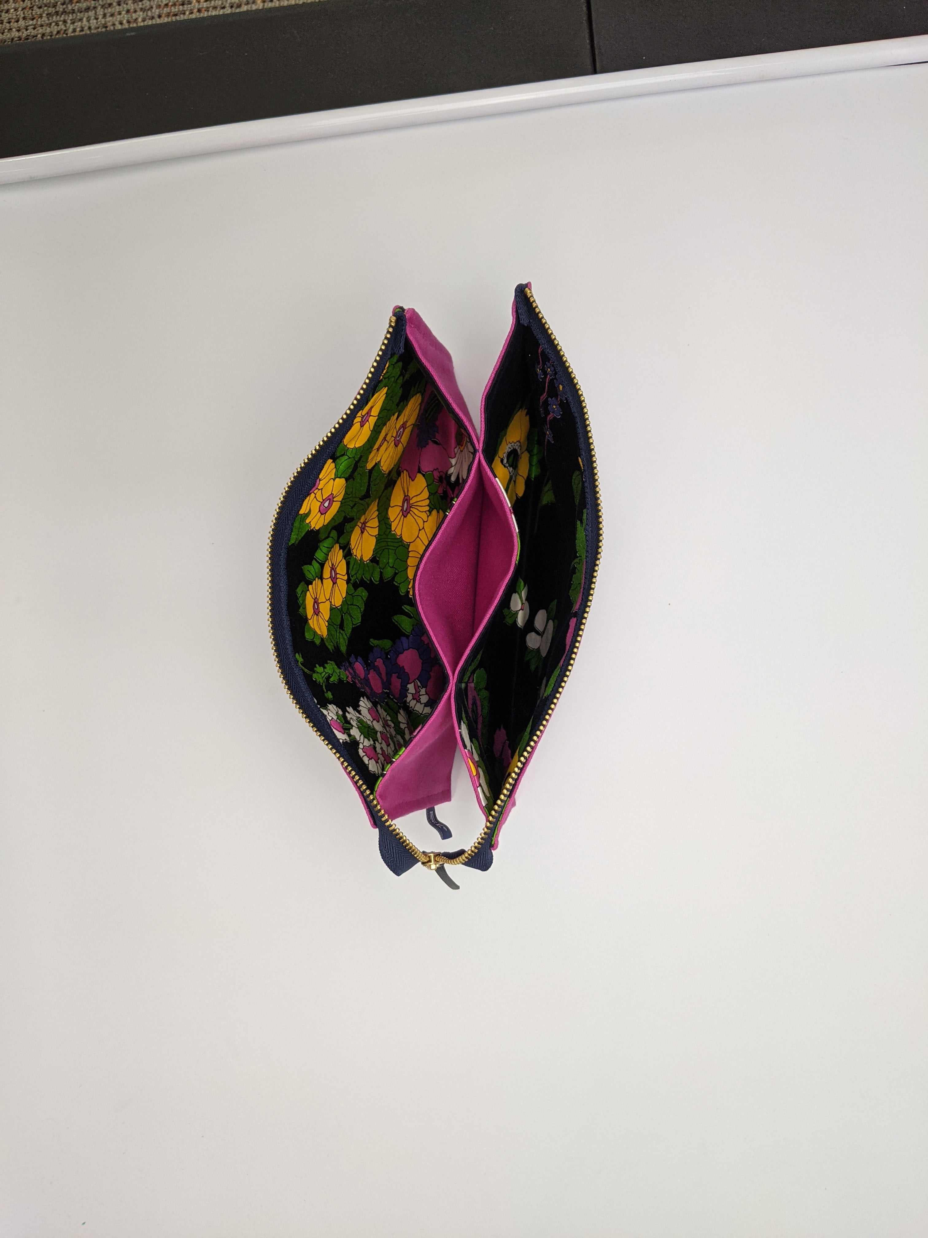 Project Bag: Purple with Black Floral