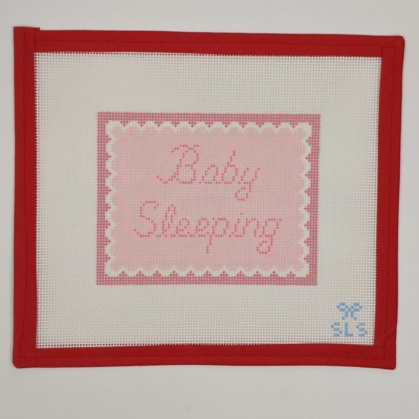 Baby Sleeping Pink Scallops