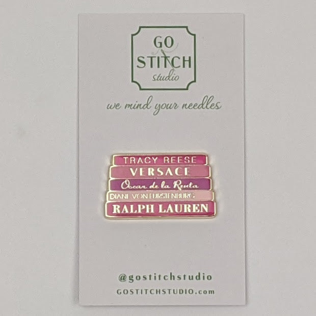Pink Fashion Books Needle Minder Magnet