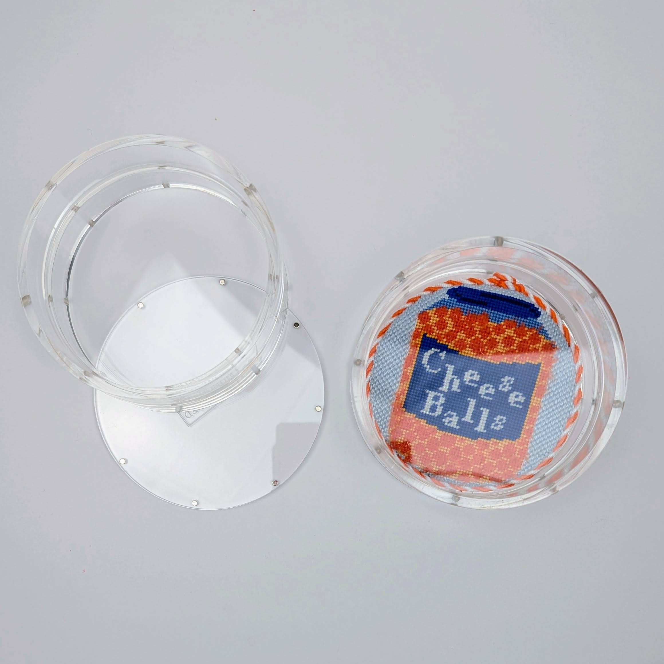 Acrylic Coaster/Tray 4.25" ROUND, CLEAR