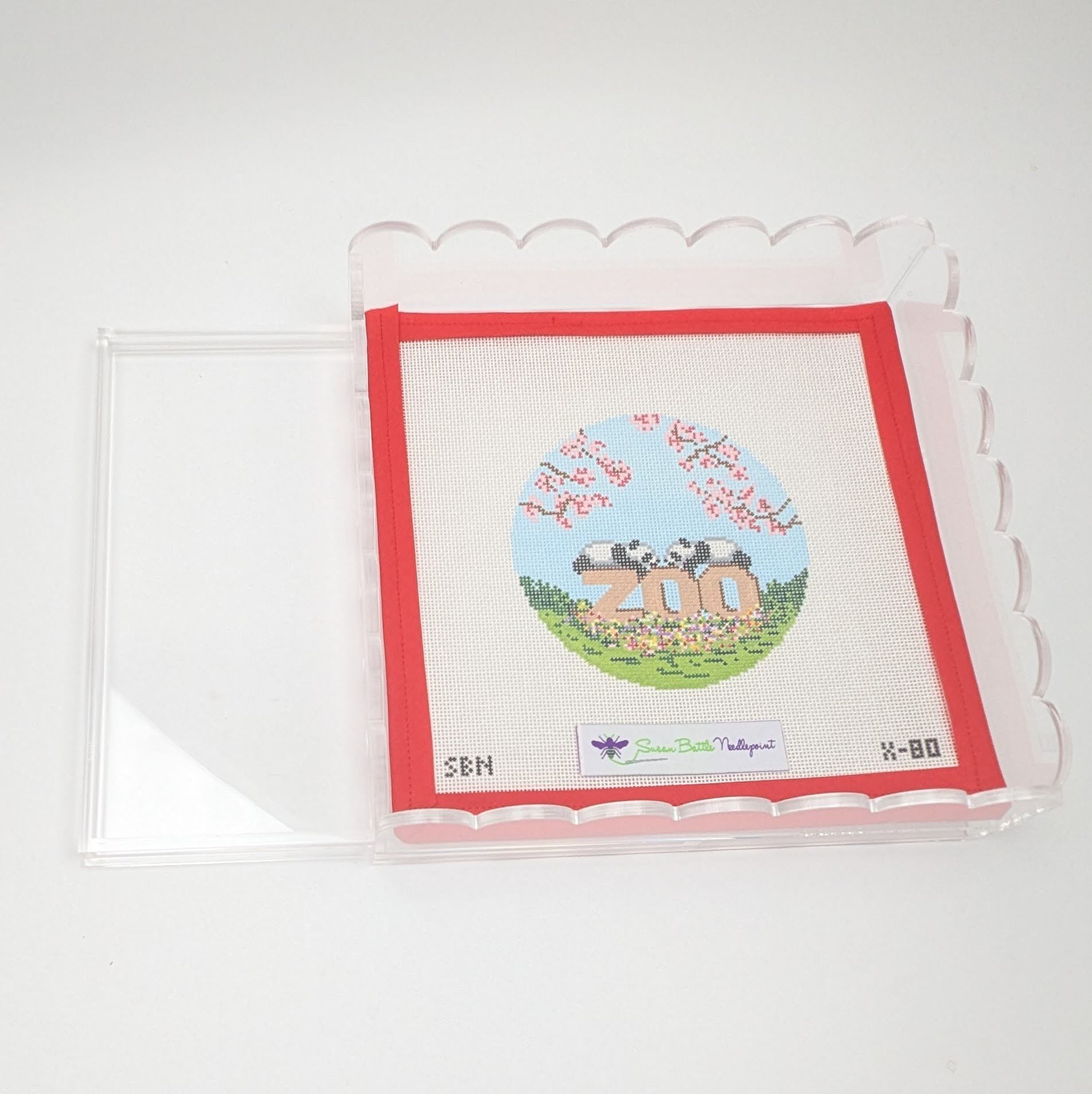 Medium Scalloped Acrylic Tray 9" x 9"