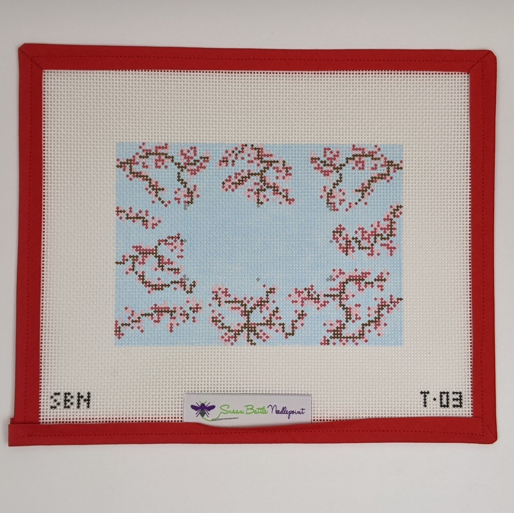 Cherry Blossoms on Blue Tray Insert