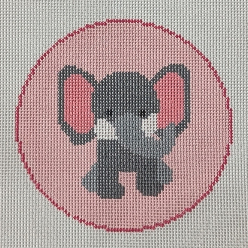 Baby Elephant on Pink