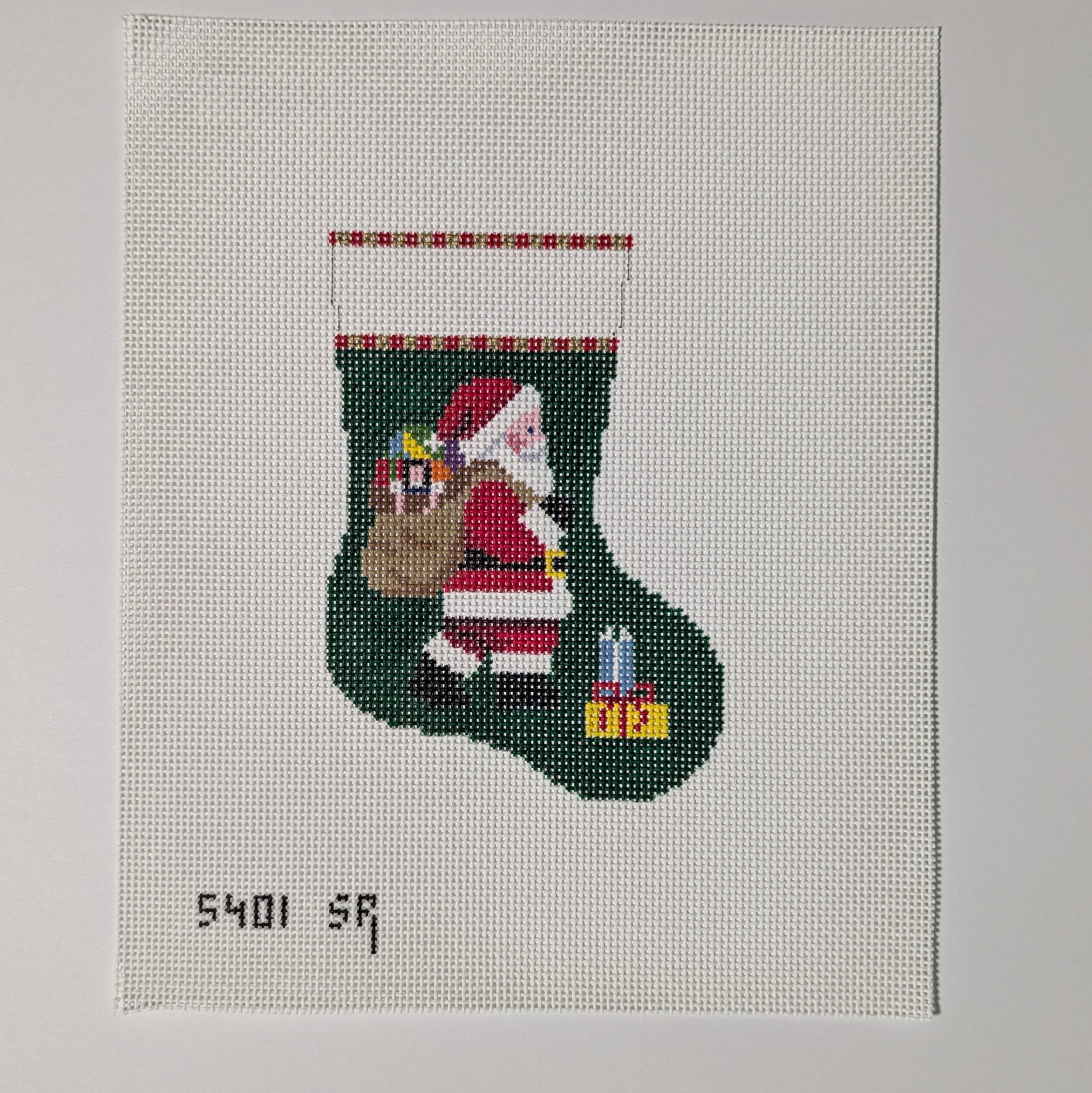 Santa Carrying His Sack Mini Stocking
