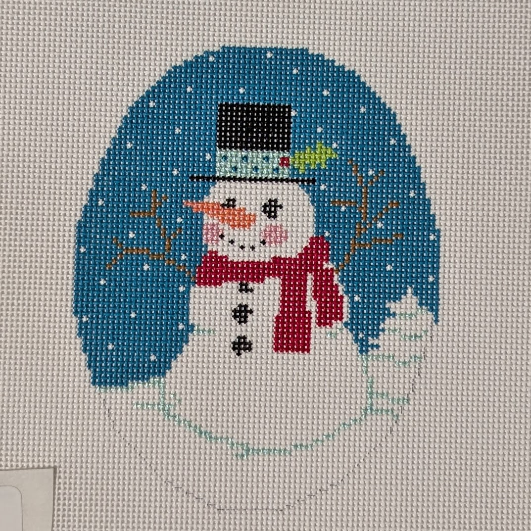 Snowman on Turquoise