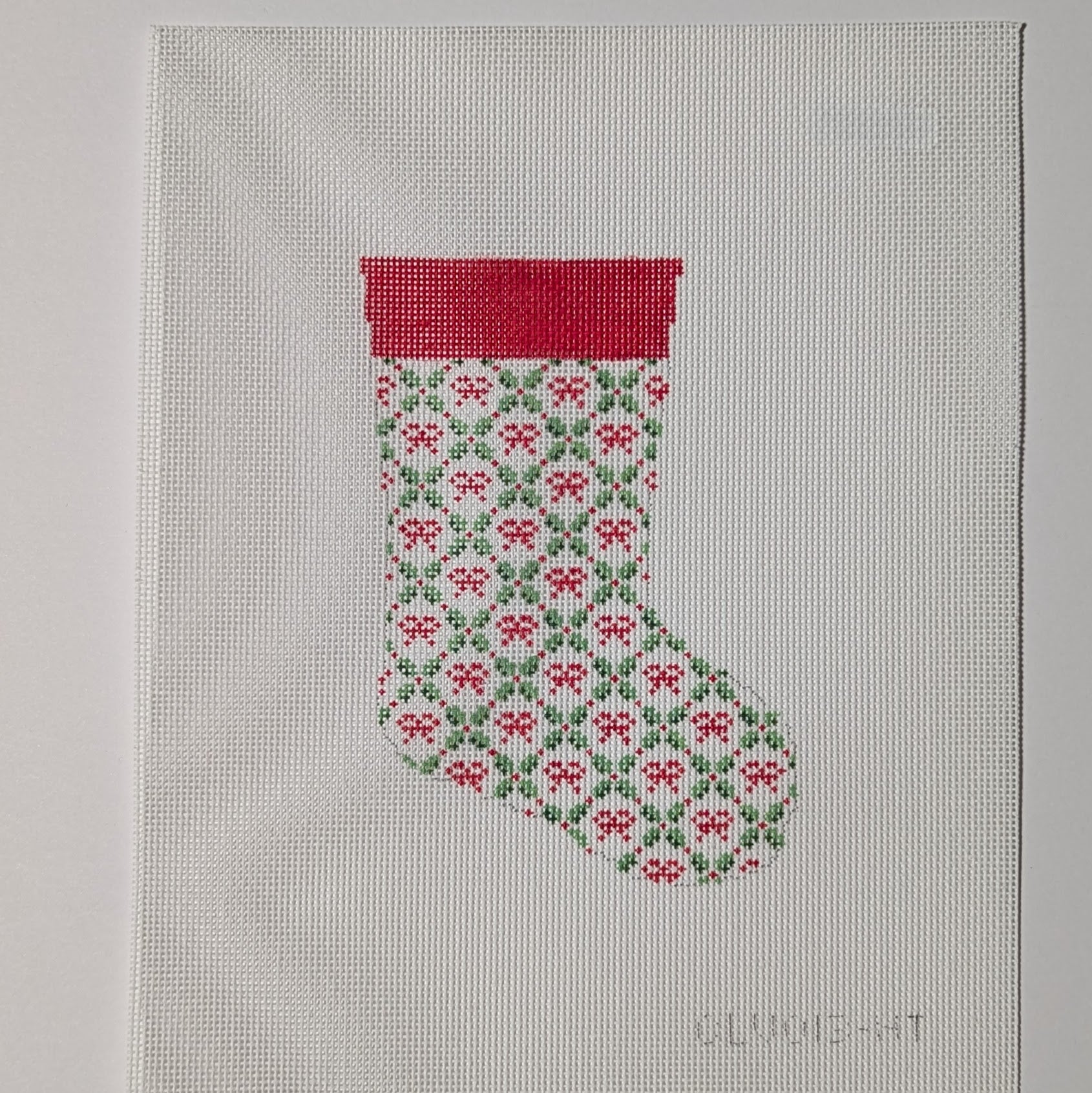 Holiday Trellis Mini Stocking