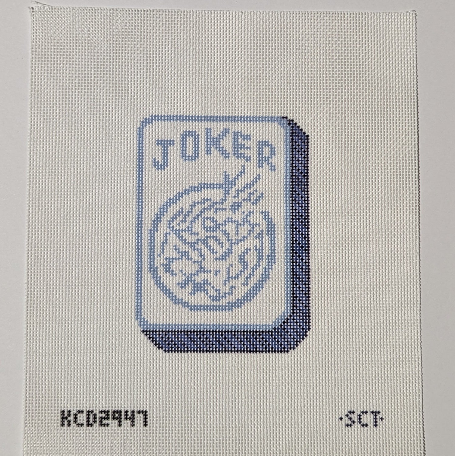 Blue & White Mah Jong Joker