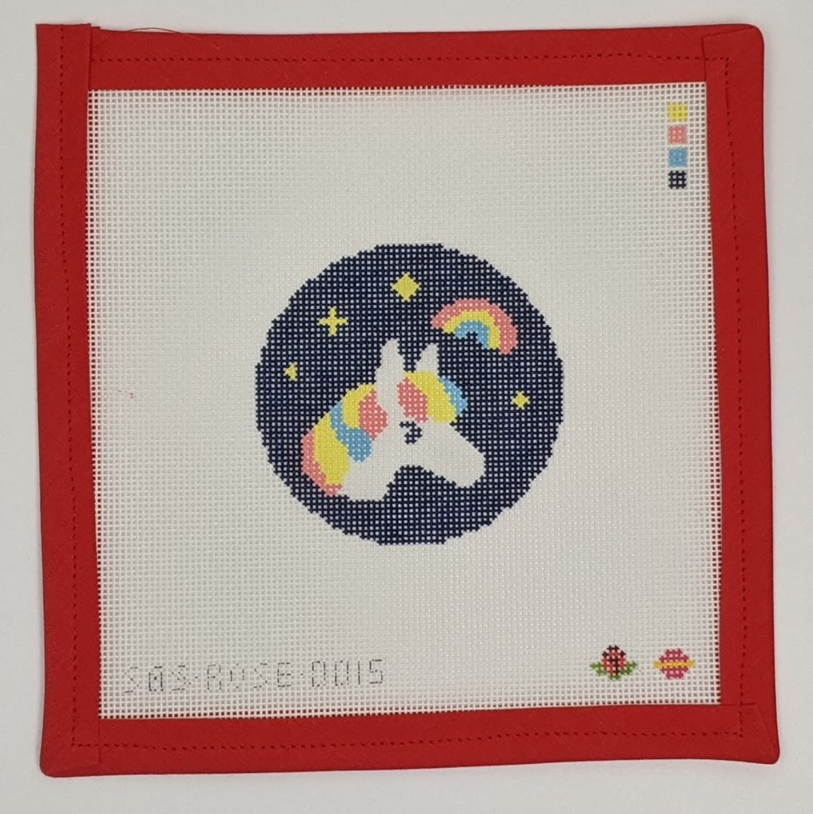 Colorful Horse & Rainbow Round