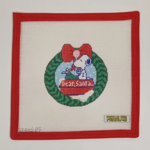 Snoopy Dear Santa Wreath