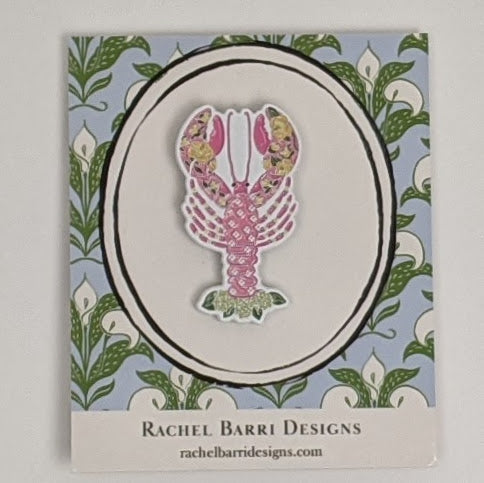 Lola the Lobster Needle Minder Magnet