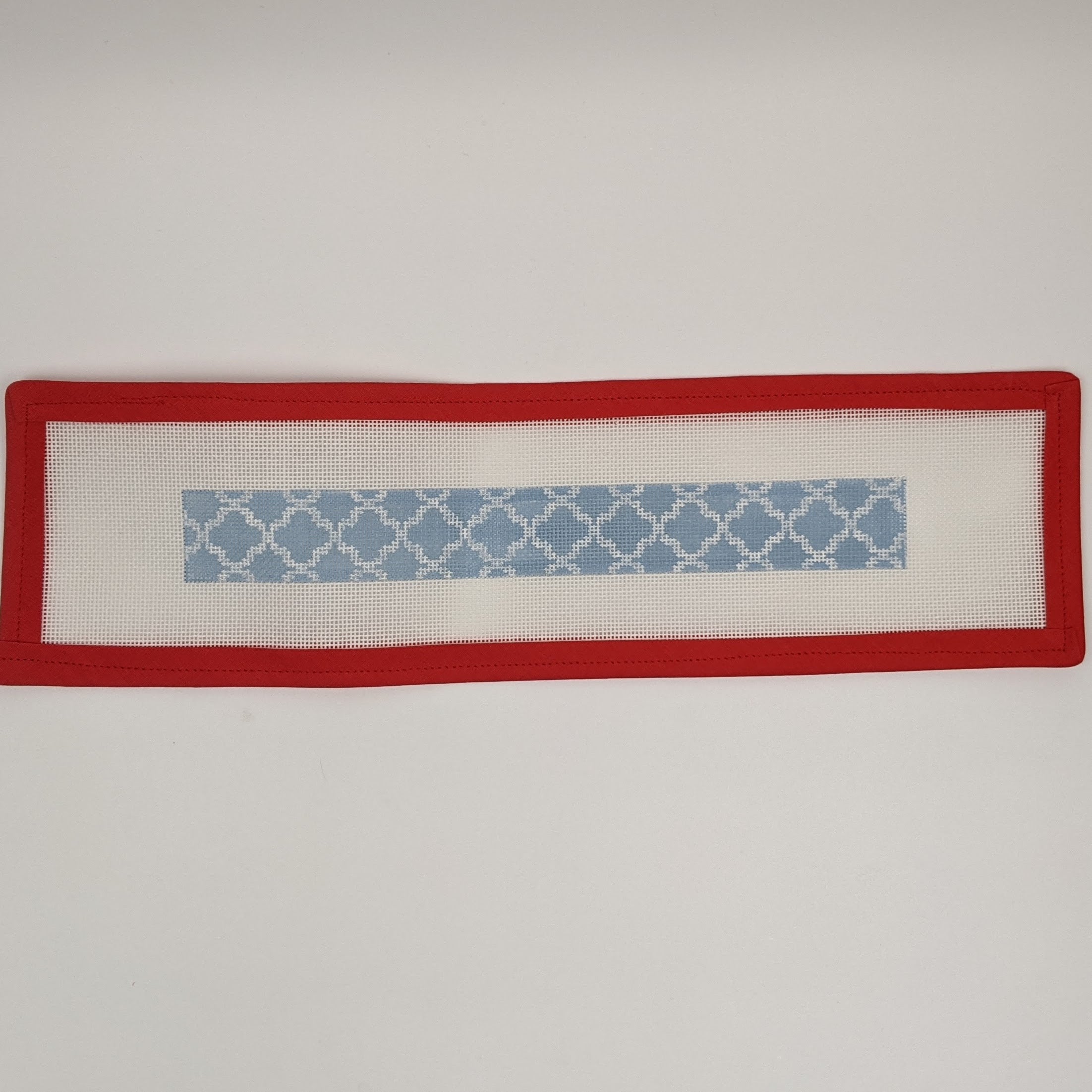 Quatrefoil Key Fob Light Blue