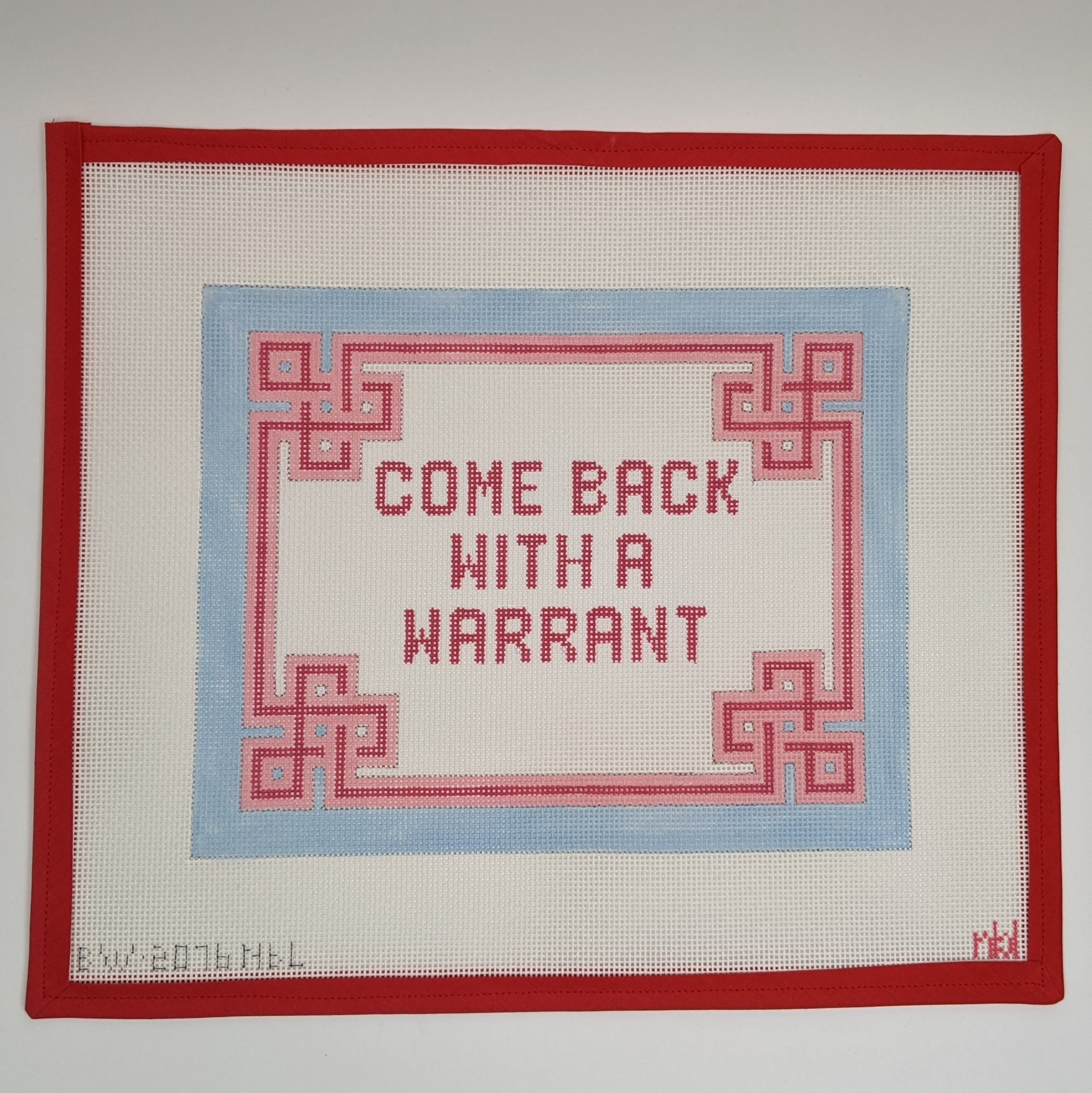 Come Back w. Warrant sign