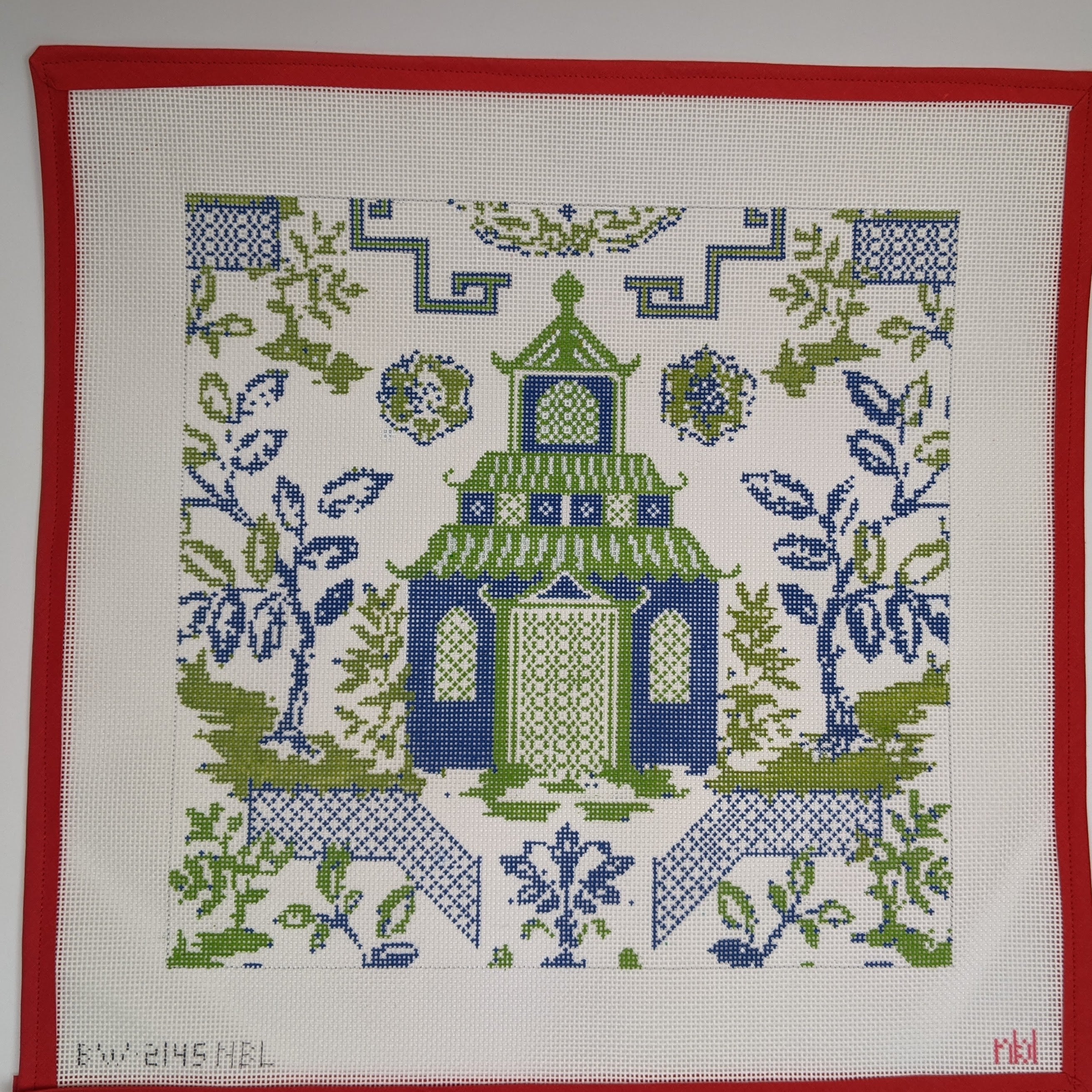 Blue & Green Chinoiserie Pagoda