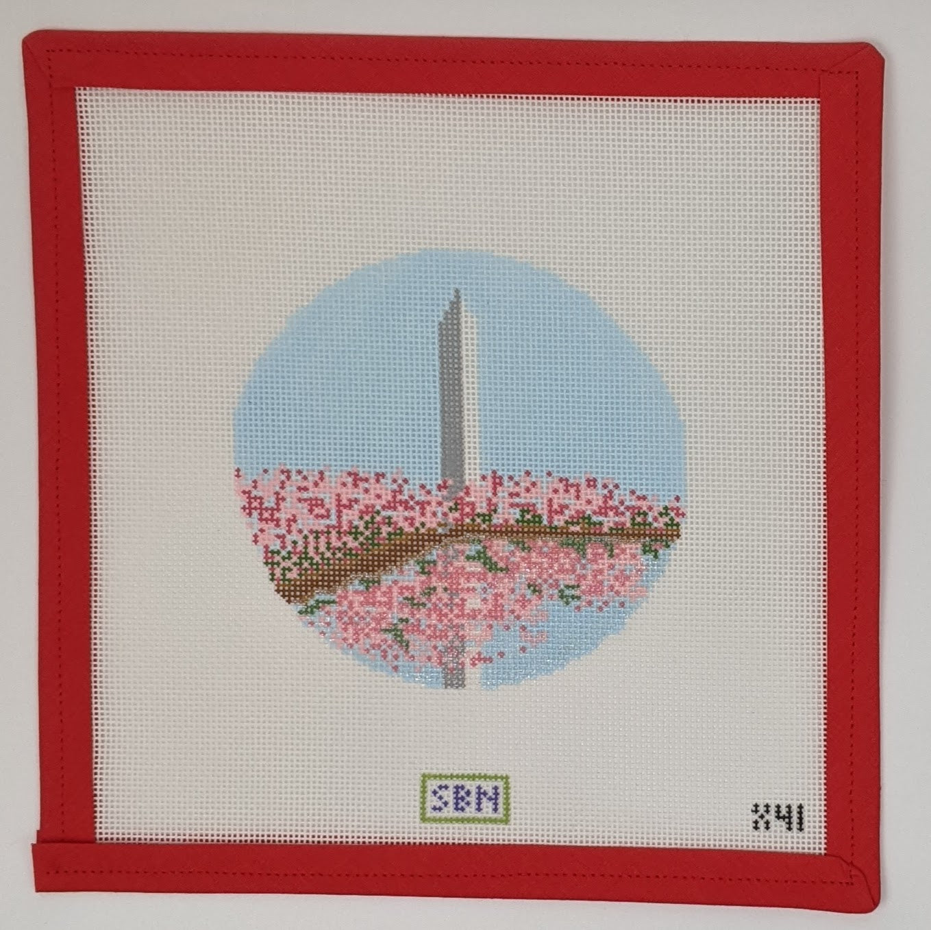 Washington Monument with Cherry Blossoms