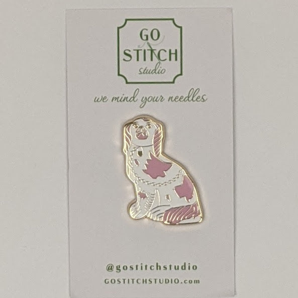 Pink Staffordshire Dog Needle Minder Magnet