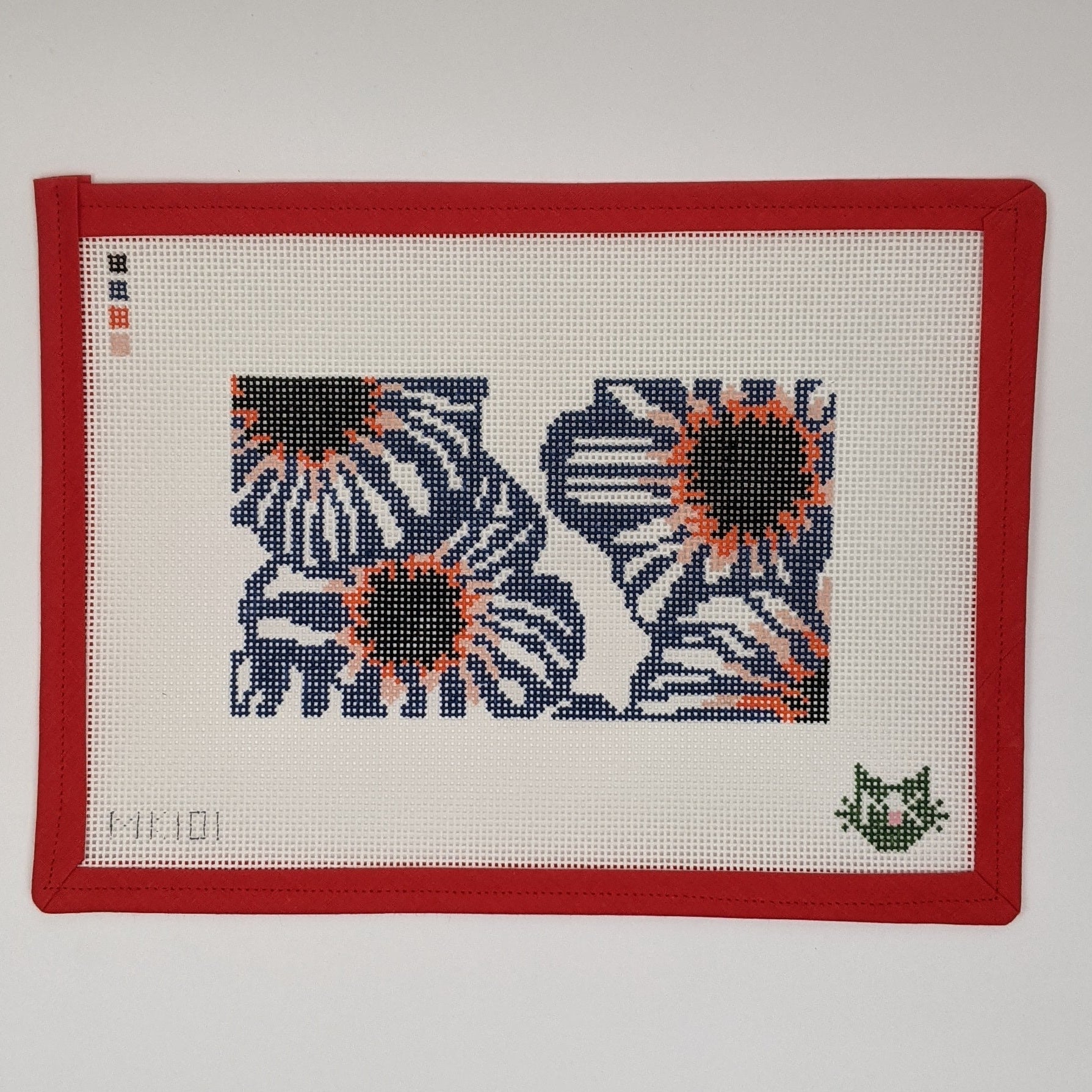 Poppy (Blue on White)