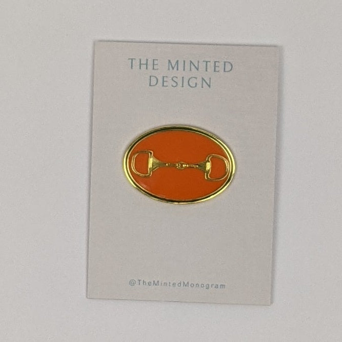 Orange Horse Bit Needle Minder Magnet