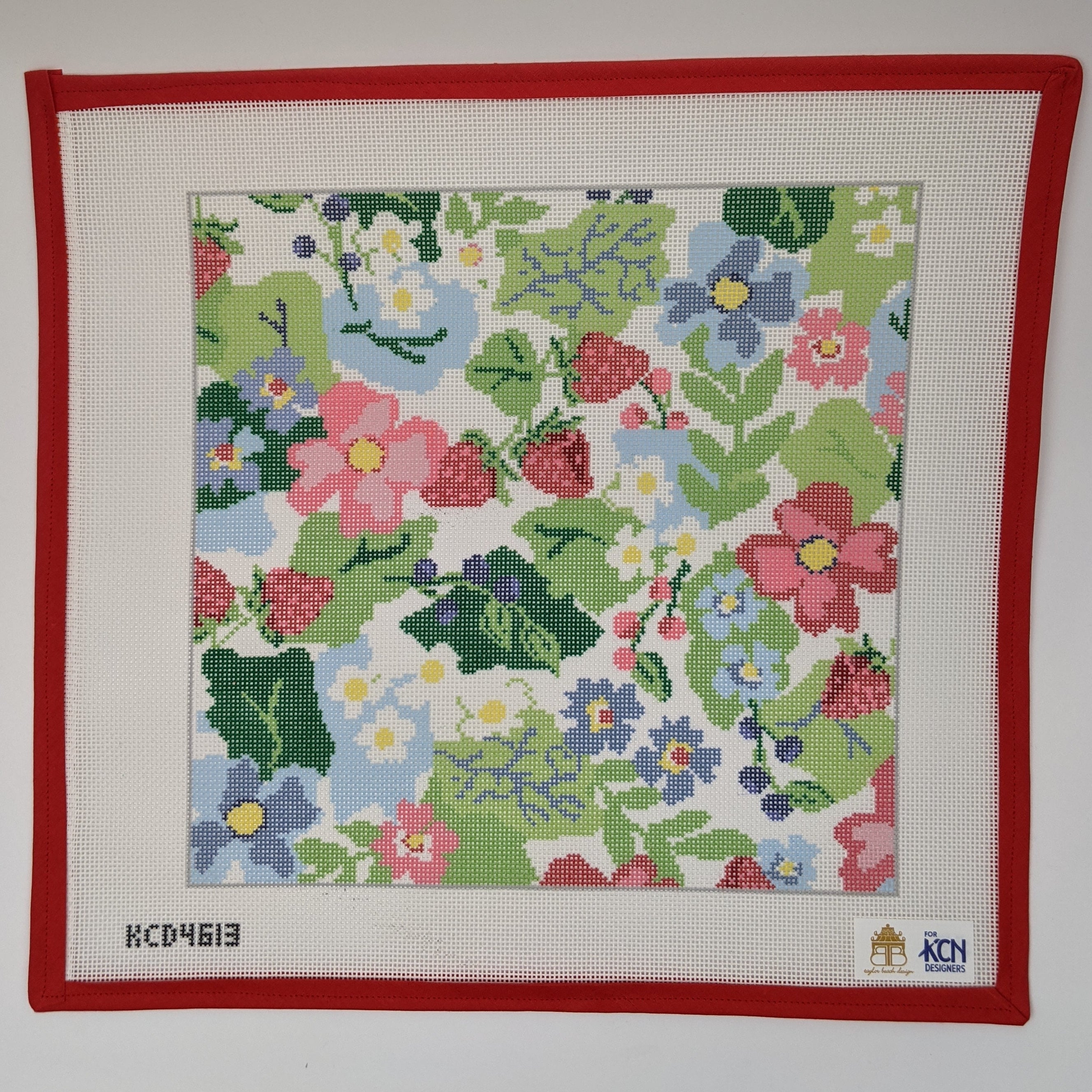 Strawberry Floral Square