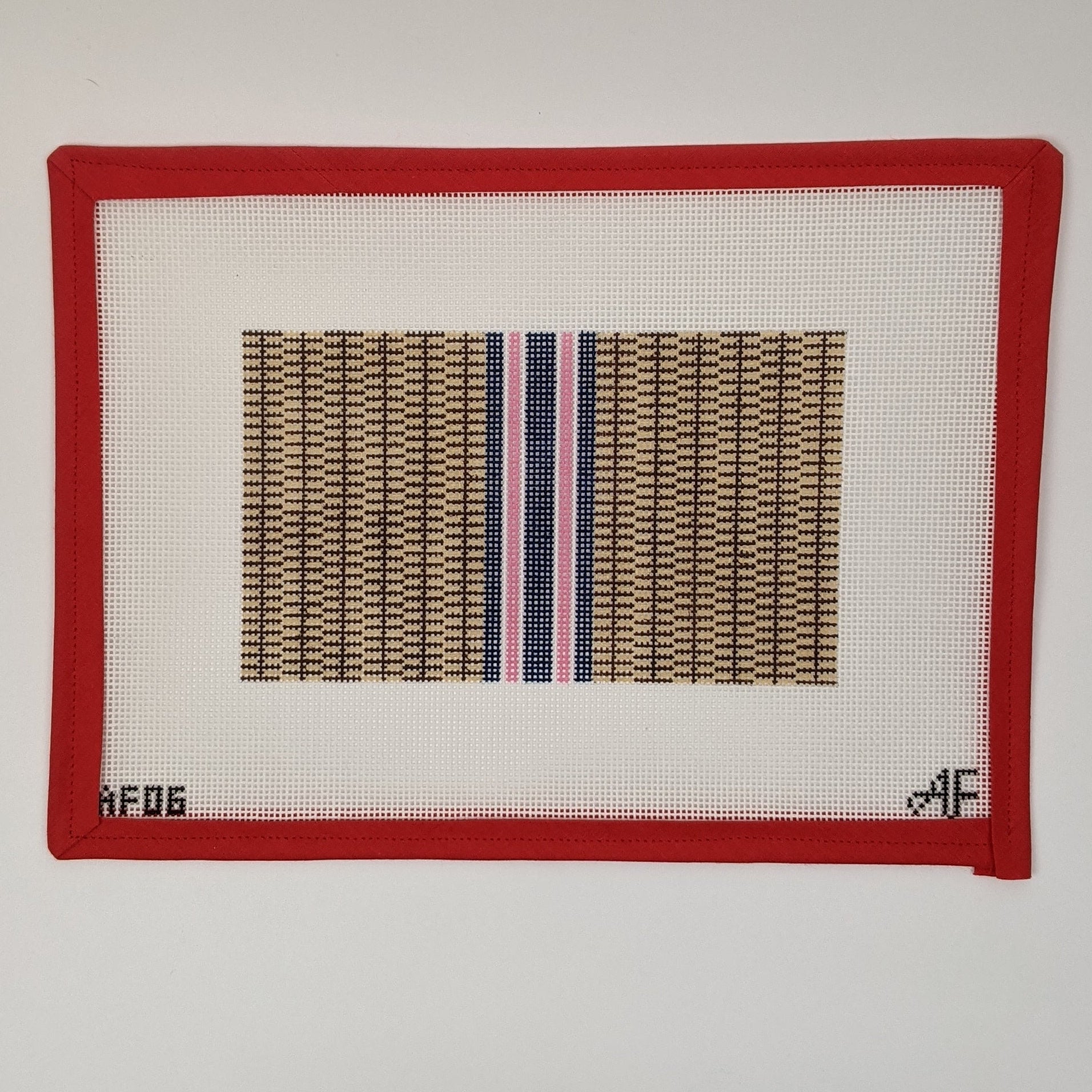 Nantucket Clutch with Stripes