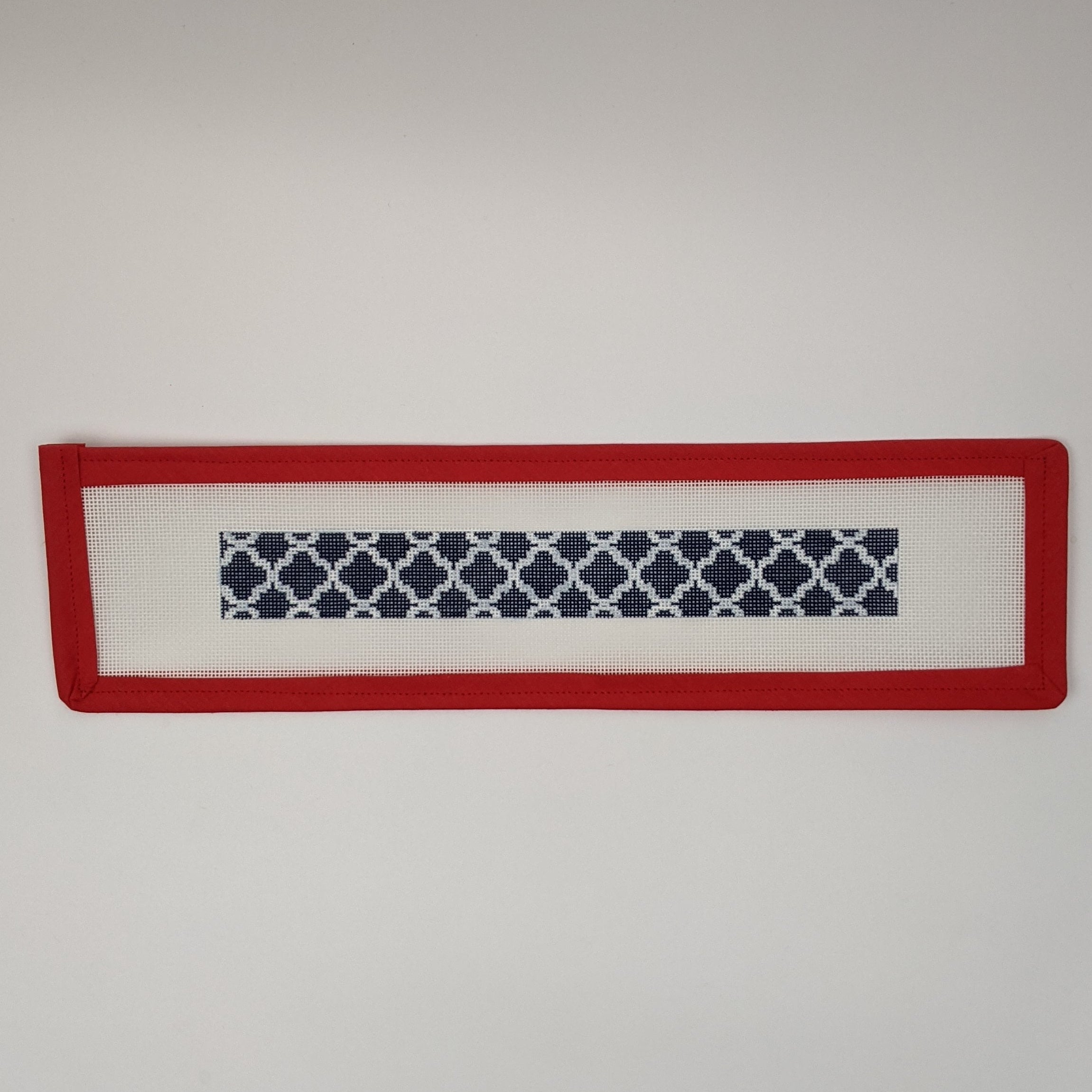 Quatrefoil Key Fob Navy